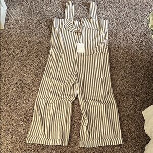 NWT Show Me Your MuMu Striped Jumpsuit